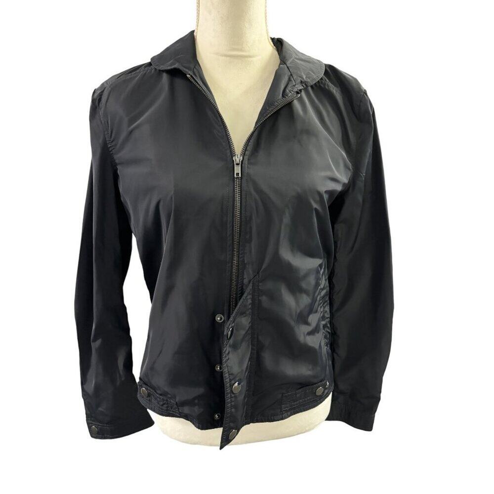 Derek Lam For Design Nation Black Lightweight Zip-Up Athletic Jacket Size S